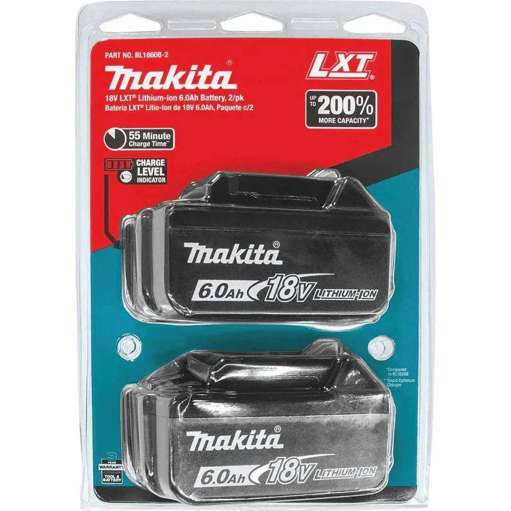 Makita 18V 6.0Ah Battery Combo 2-Pack
