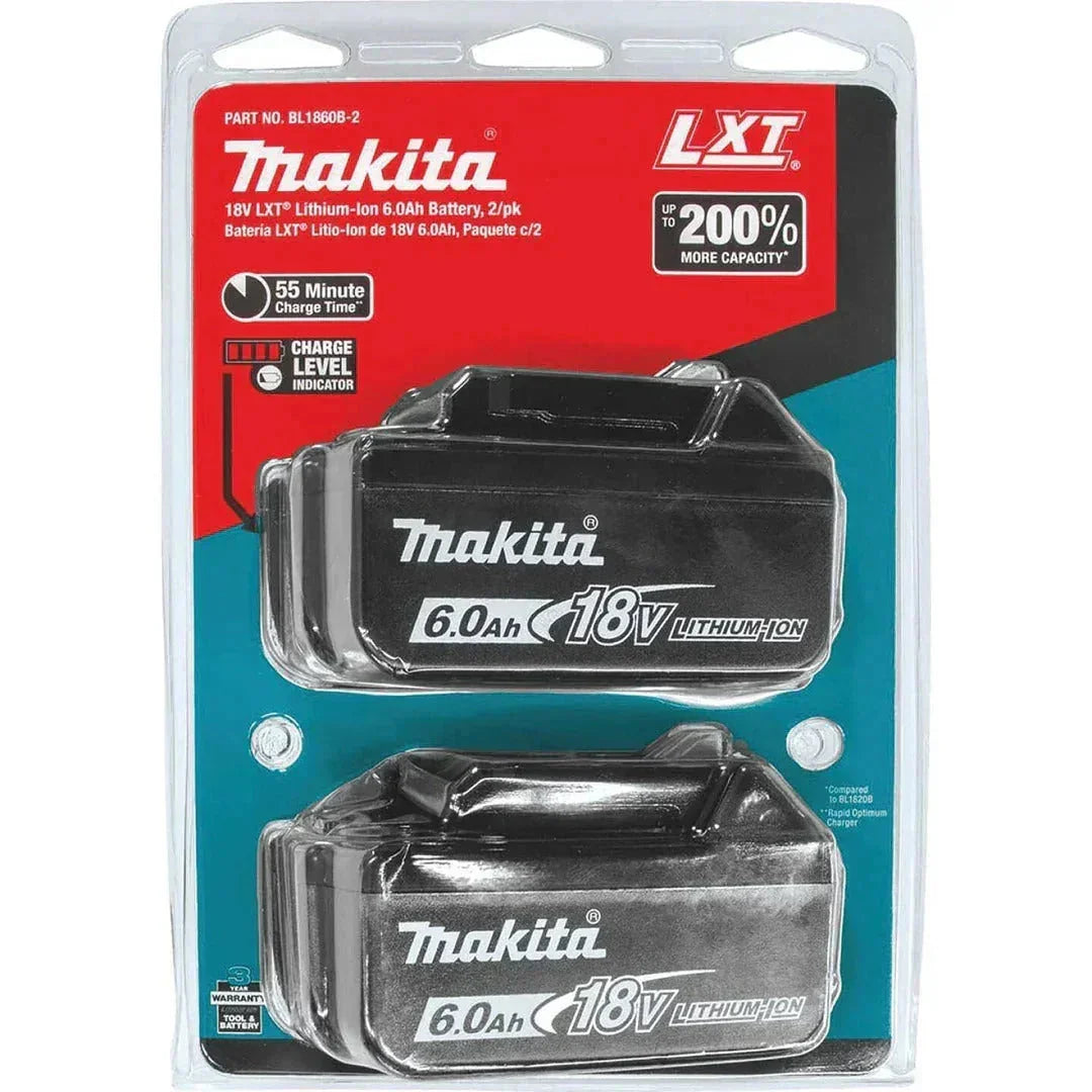 Makita 18V 6.0Ah Battery Combo 2-Pack