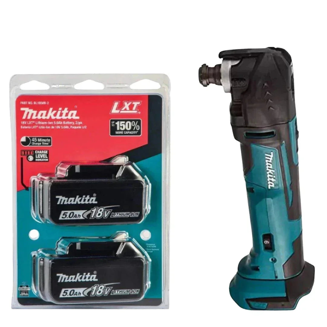 Makita DTM51Z 18V Cordless Multi-Tool with 2 x 5.0Ah Lithium-Ion Batteries