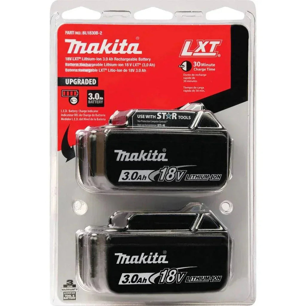 Makita 18V 3.0Ah Battery Combo 2-Pack
